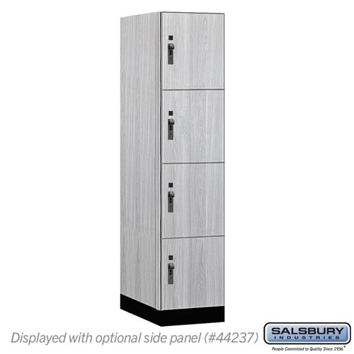 Premier Wood Locker — 4 Tier, 1 Wide