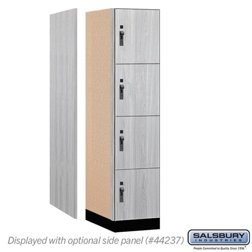 Premier Wood Locker — 4 Tier, 1 Wide