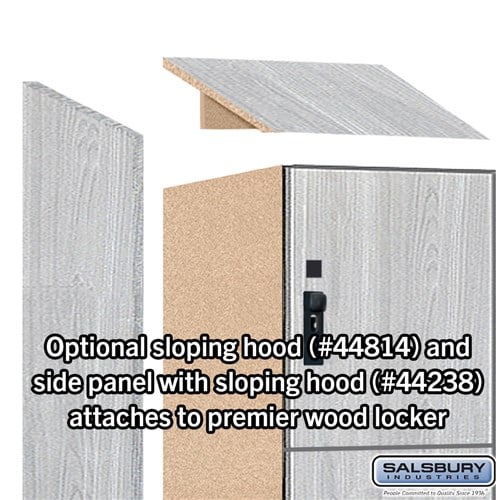 Premier Wood Locker — 4 Tier, 1 Wide
