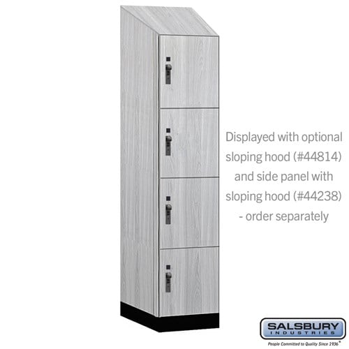 Premier Wood Locker — 4 Tier, 1 Wide