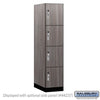 Premier Wood Locker — 4 Tier, 1 Wide