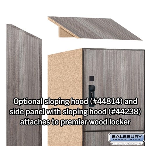 Premier Wood Locker — 4 Tier, 1 Wide