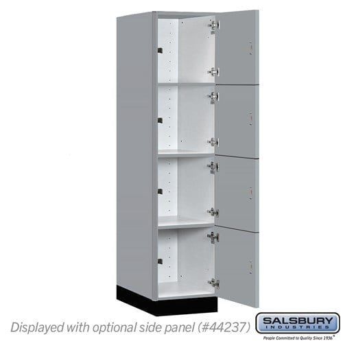 Premier Wood Locker — 4 Tier, 1 Wide