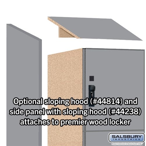 Premier Wood Locker — 4 Tier, 1 Wide