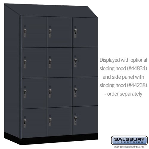 Premier Wood Locker — 4 Tier, 3 Wide