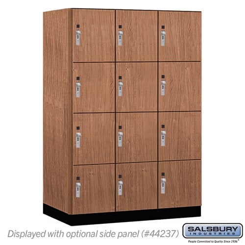 Premier Wood Locker — 4 Tier, 3 Wide