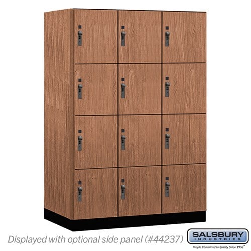 Premier Wood Locker — 4 Tier, 3 Wide