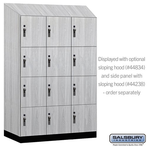 Premier Wood Locker — 4 Tier, 3 Wide