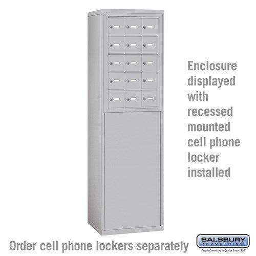 Free-Standing Enclosure — Recessed Mounted Cell Phone Lockers - Your Locker Store
