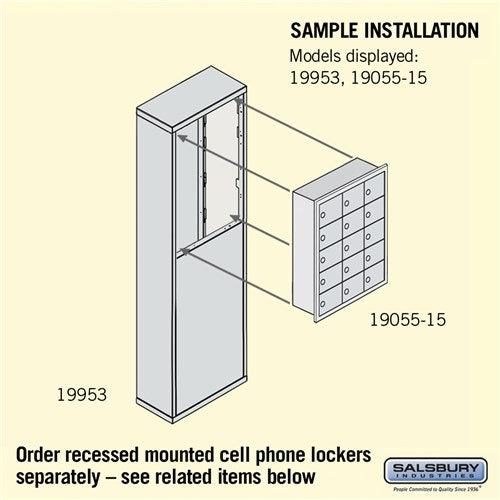 Free-Standing Enclosure — Recessed Mounted Cell Phone Lockers - Your Locker Store