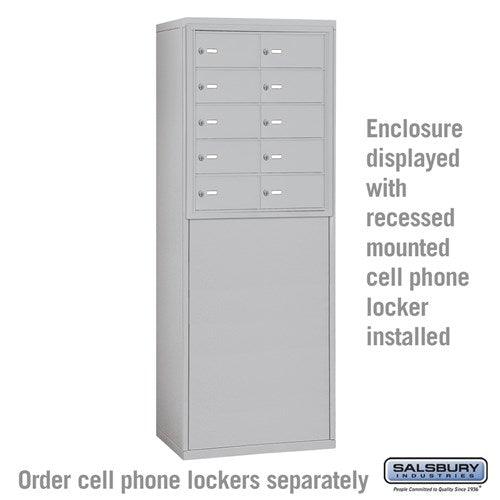Free-Standing Enclosure — Recessed Mounted Cell Phone Lockers - Your Locker Store