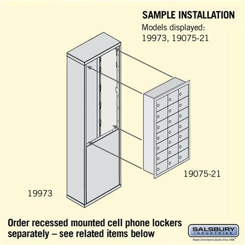 Free-Standing Enclosure — Recessed Mounted Cell Phone Lockers - Your Locker Store