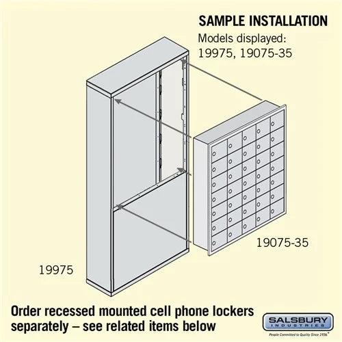 Free-Standing Enclosure — Recessed Mounted Cell Phone Lockers - Your Locker Store