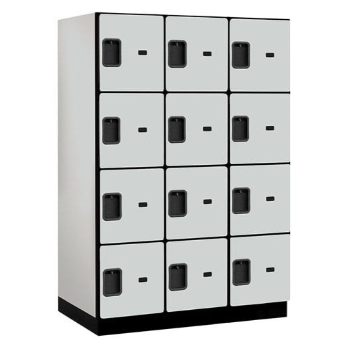 Designer Wood Locker — 4 Tier, 3 Wide