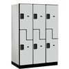 Designer Wood Locker — 2 Tier, 3 Wide — 'S' Style