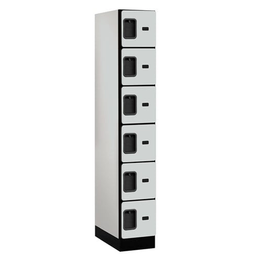 Designer Wood Locker — 6 Tier, 1 Wide