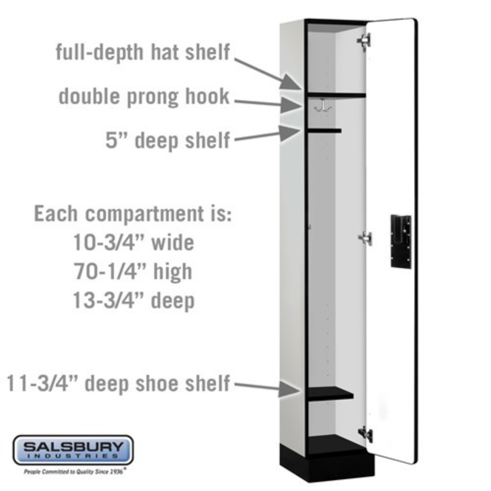 Designer Wood Locker — 1 Tier, 1 Wide