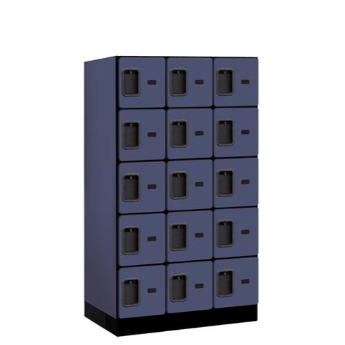 Designer Wood Locker — 5 Tier, 3 Wide