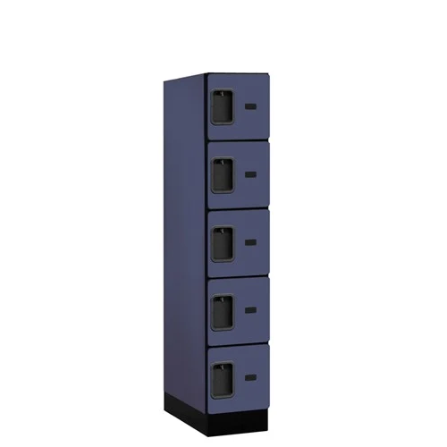Designer Wood Locker — 5 Tier, 1 Wide