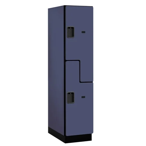 Designer Wood Locker — 2 Tier, 1 Wide — 'S' Style