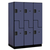 Designer Wood Locker — 2 Tier, 3 Wide — 'S' Style