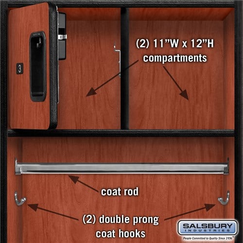 Open Access Designer Wood Locker