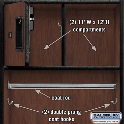Open Access Designer Wood Locker