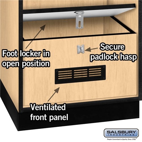 Open Access Designer Wood Locker