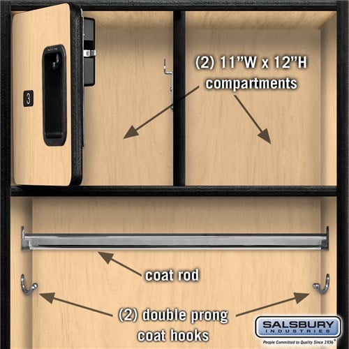 Open Access Designer Wood Locker