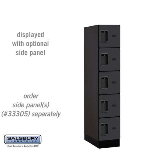 Designer Wood Locker — 5 Tier, 1 Wide