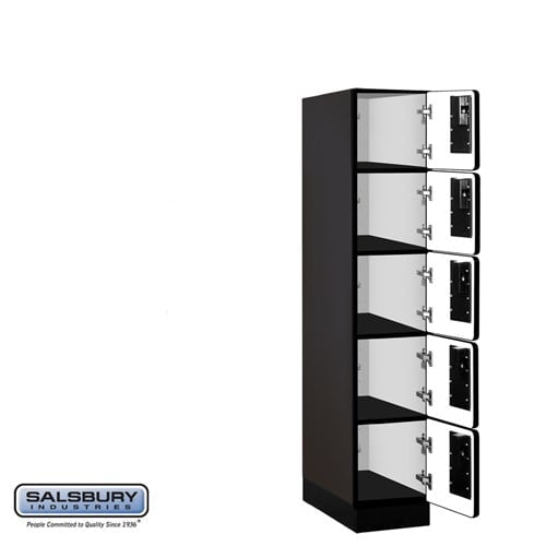 Designer Wood Locker — 5 Tier, 1 Wide
