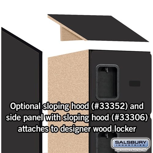 Designer Wood Locker — 5 Tier, 1 Wide