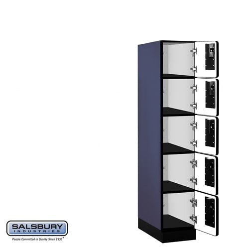 Designer Wood Locker — 5 Tier, 1 Wide