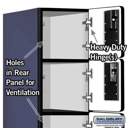 Designer Wood Locker — 5 Tier, 1 Wide