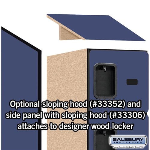 Designer Wood Locker — 5 Tier, 1 Wide