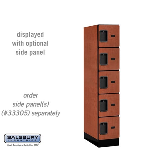 Designer Wood Locker — 5 Tier, 1 Wide