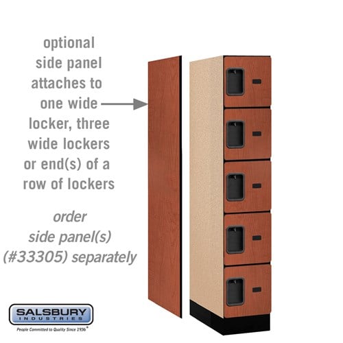 Designer Wood Locker — 5 Tier, 1 Wide