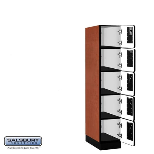 Designer Wood Locker — 5 Tier, 1 Wide
