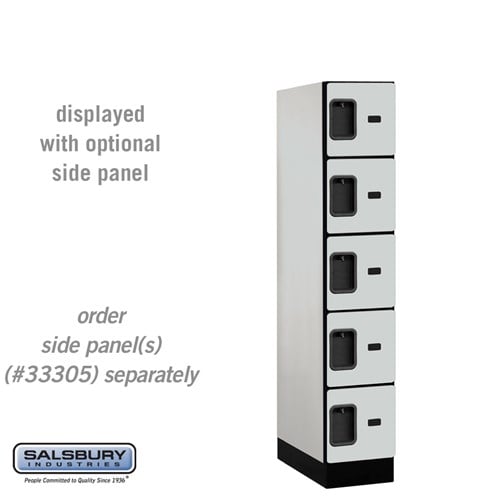 Designer Wood Locker — 5 Tier, 1 Wide