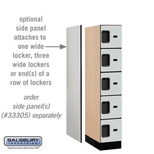 Designer Wood Locker — 5 Tier, 1 Wide