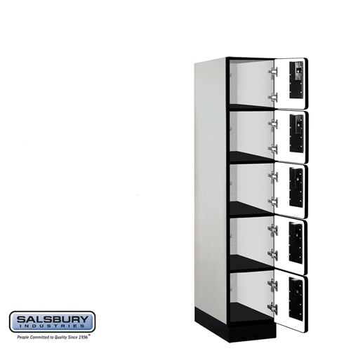 Designer Wood Locker — 5 Tier, 1 Wide