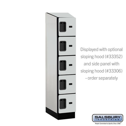 Designer Wood Locker — 5 Tier, 1 Wide