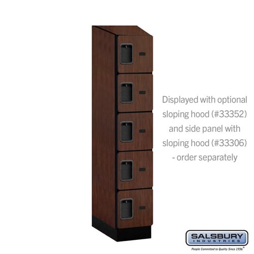 Designer Wood Locker — 5 Tier, 1 Wide