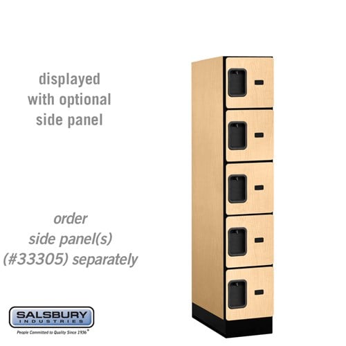 Designer Wood Locker — 5 Tier, 1 Wide