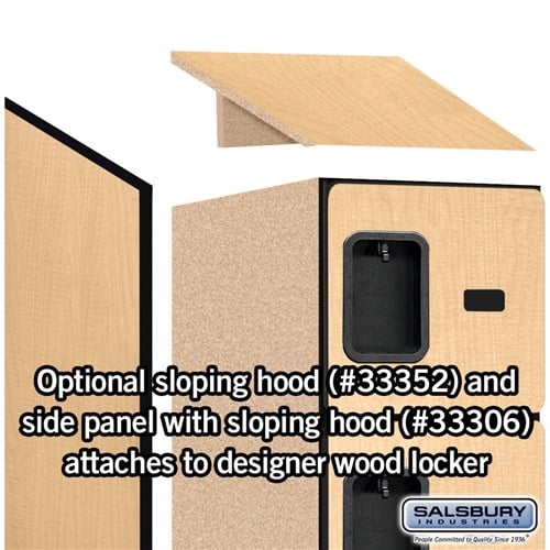Designer Wood Locker — 5 Tier, 1 Wide