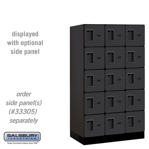 Designer Wood Locker — 5 Tier, 3 Wide