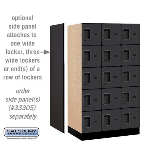 Designer Wood Locker — 5 Tier, 3 Wide