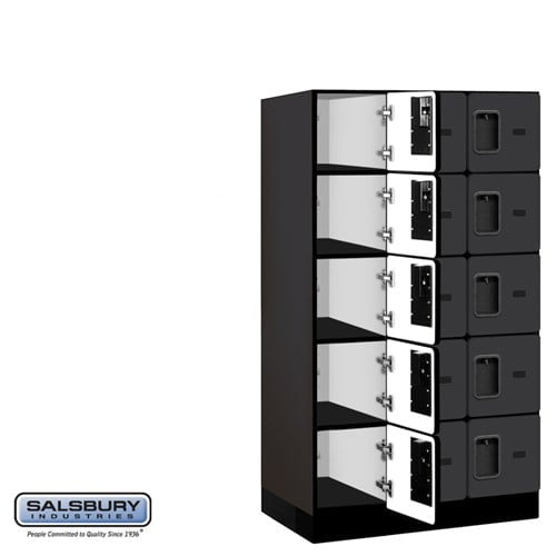 Designer Wood Locker — 5 Tier, 3 Wide