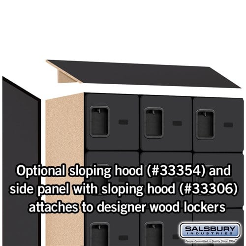 Designer Wood Locker — 5 Tier, 3 Wide
