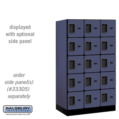 Designer Wood Locker — 5 Tier, 3 Wide